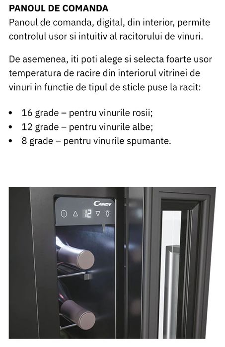 Vand racitor de vinuri