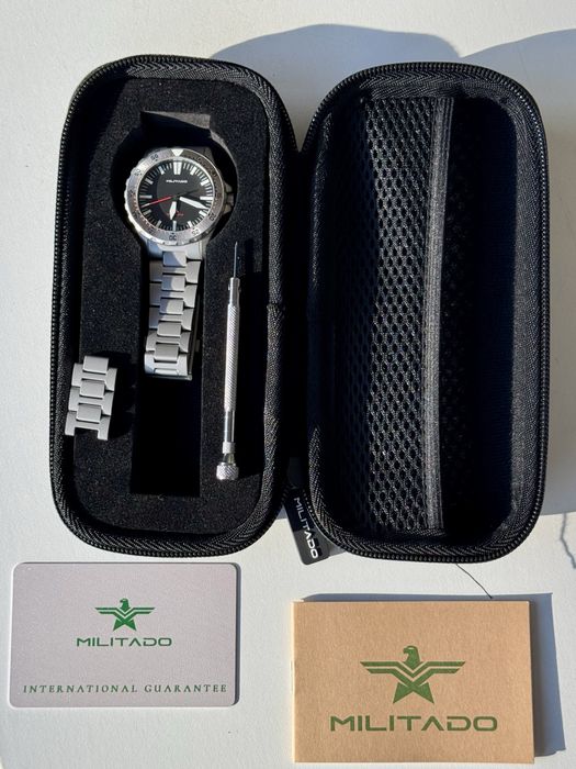 Ceas Militado ML16 Seiko VH31 200m Sapphire aspect Sinn