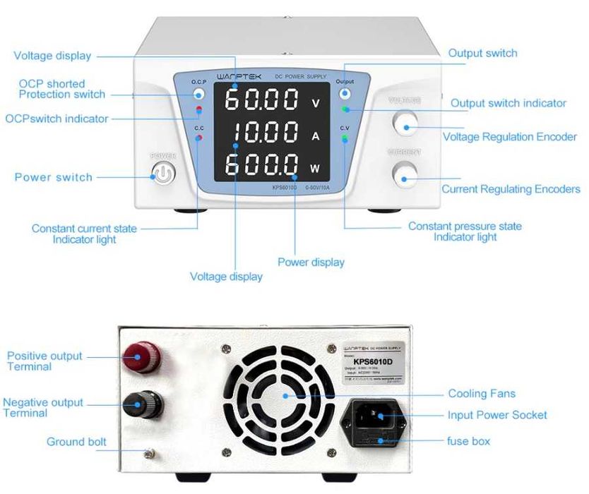 Блок питания 60V-10A регулируемый.