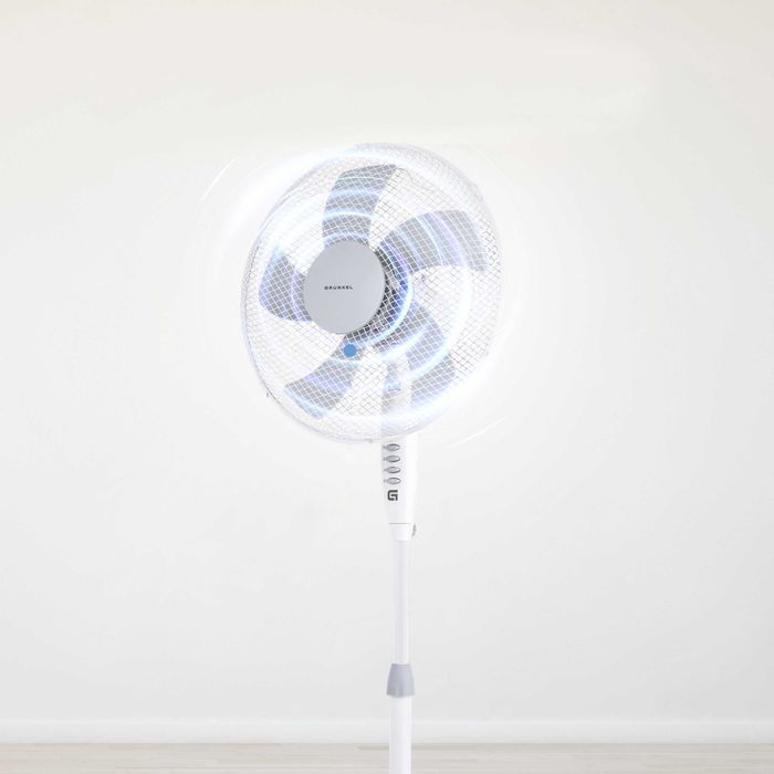 Подов вентилатор Grunkel FAN-165X, 50 W, бял, 3 скорости 62x125x62 см