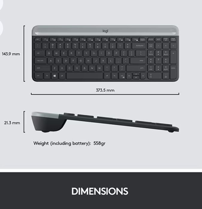 Nou=SIGILAT! Kit tastatura si mouse Wireless LOGITECH MK470 Slim,