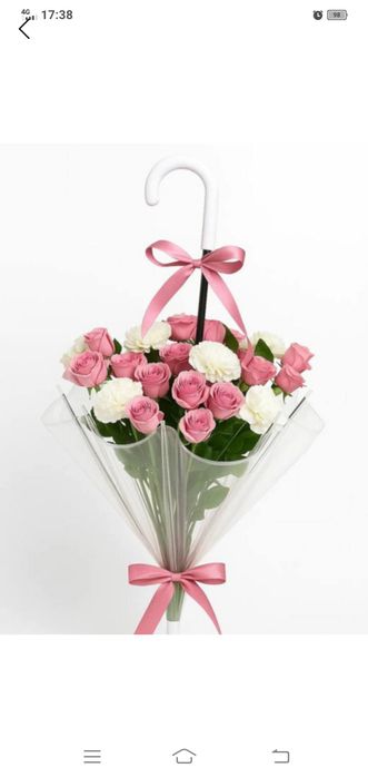 Zont trost shaffof,yarim avtomat, 75 sm gumbaz 8 mustahkam  spitsa