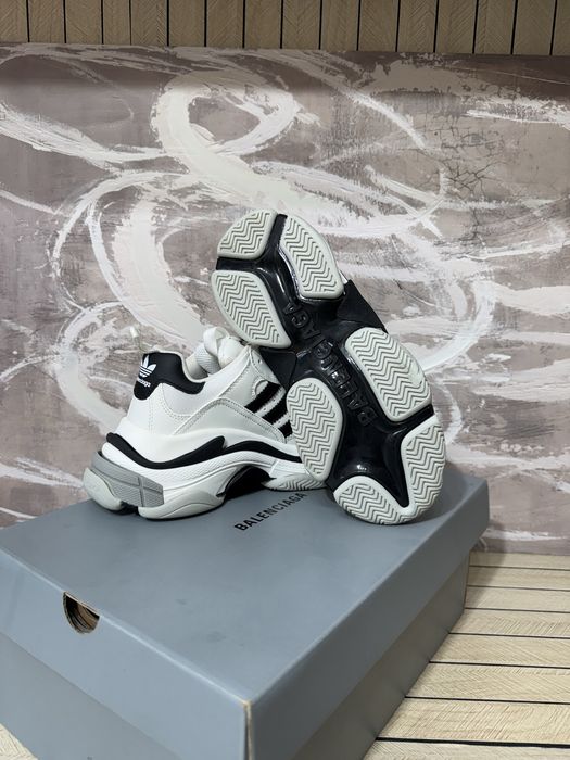Balenciaga Triple S x Adidas Black White