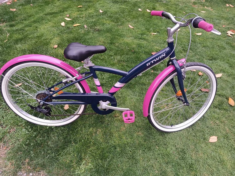24" Детски Велосипед Btwin Подходящ за Момиче