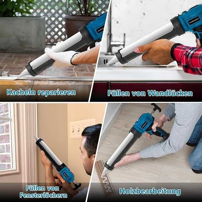 Presă de cartușe cu baterie compatibilă cu pistolul de silicon Makita de 18 V