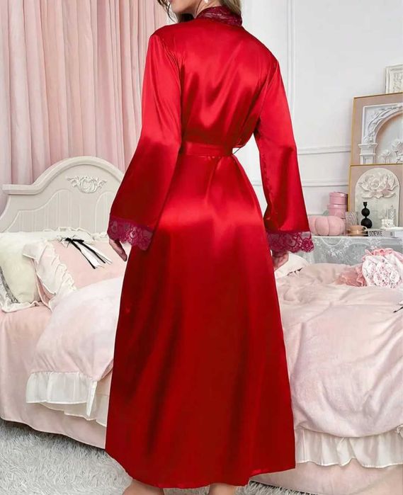 Женский шелковый халат