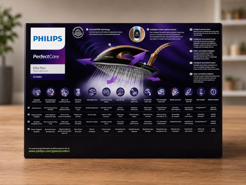 Philips PerfectCare Elite Plus / Stație de Călcat cu Abur / Nou Sigilat / GC9682 8 Bari Steam Boost