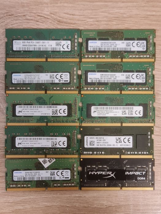 Memorie RAM laptop sodimm 8GB DDR4 2133 2400 2666 3200 MHz