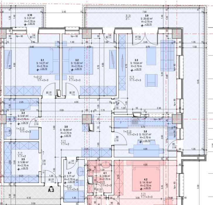 Apartament 3 camere Ozon Tower - Ultracentral