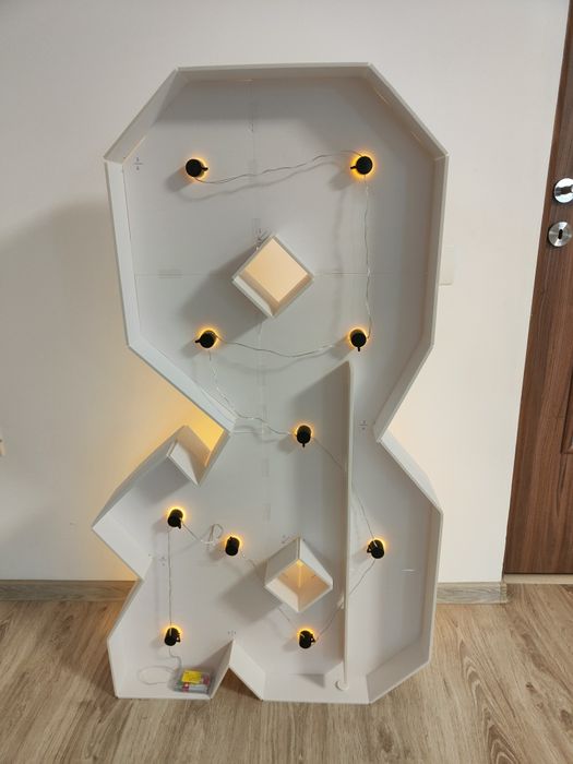 Decoratiuni petreceri - simbolul & cu LED