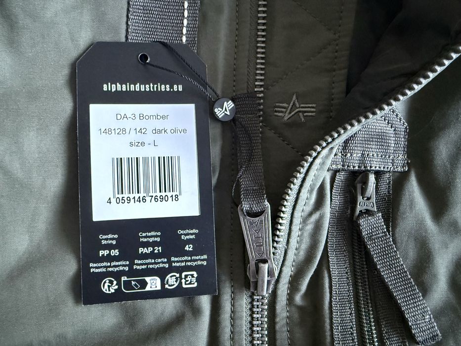 Alpha Industries DA-3 Bomber Jacket ОРИГИНАЛНО мъжко зимно яке - M/L/XL