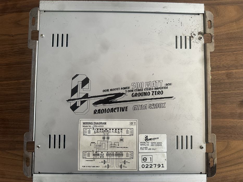 Subwoofer Magnat + Statie Ground Zero 4200X