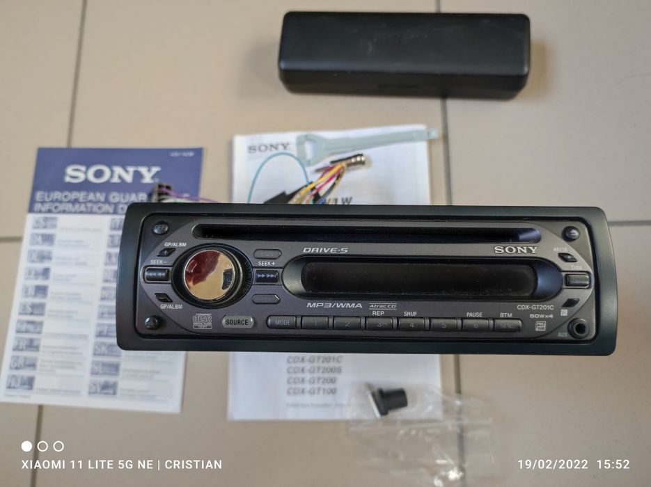 Radio CD MP3 Sony, 4x50w