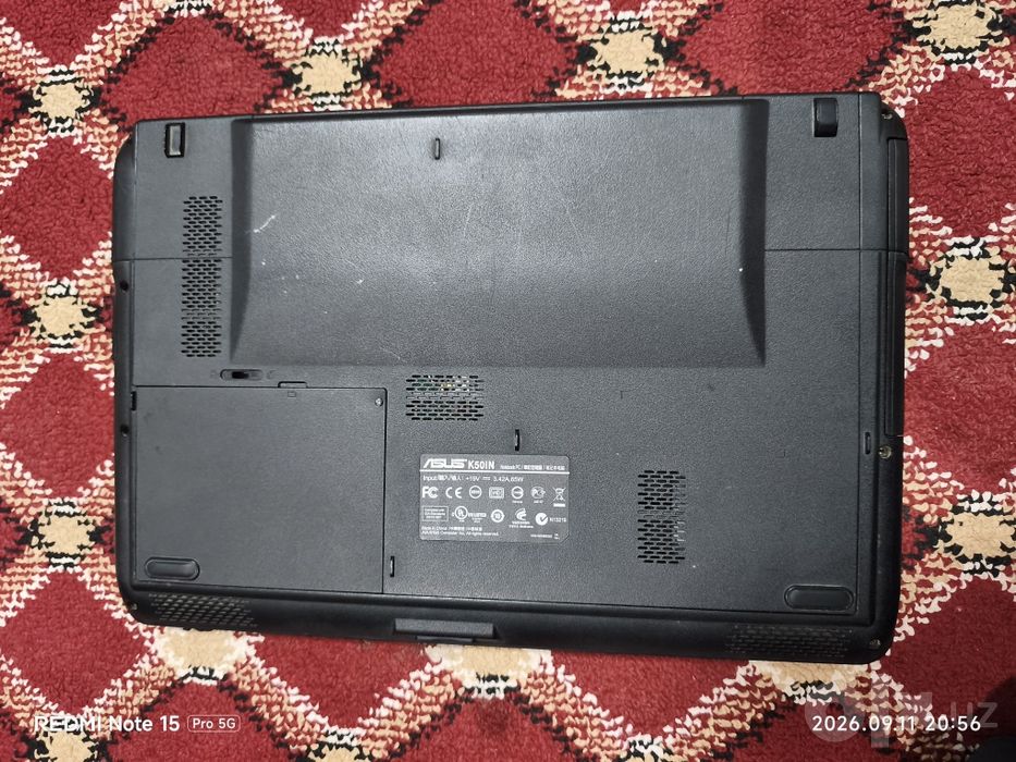 Noutbuk ASUS k50in zapchasga ishlamaydii