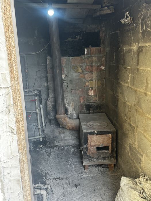 Печь для дома на углях и на газ