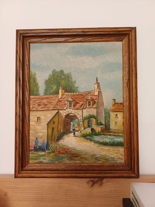 Accesoriu decorațiune vintage colectie Franța 1940 pictat