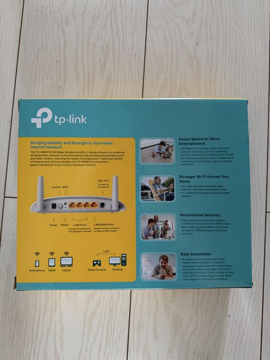 Продам ADSL 2+ модем роутер 300 Mbps Wi Fi