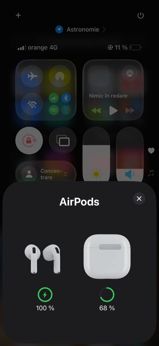 AirPods 4 ANC Apple, în stare foarte bună.