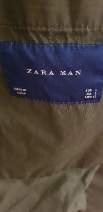 Длинная куртка ,хаки Zara