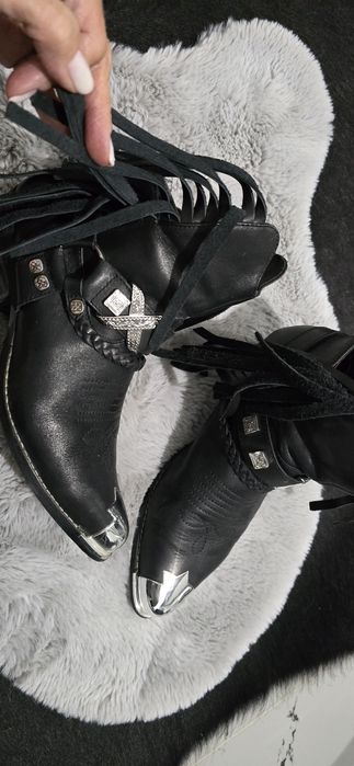 Ciocate piele dama scurte pina la glezne. Gino rossi