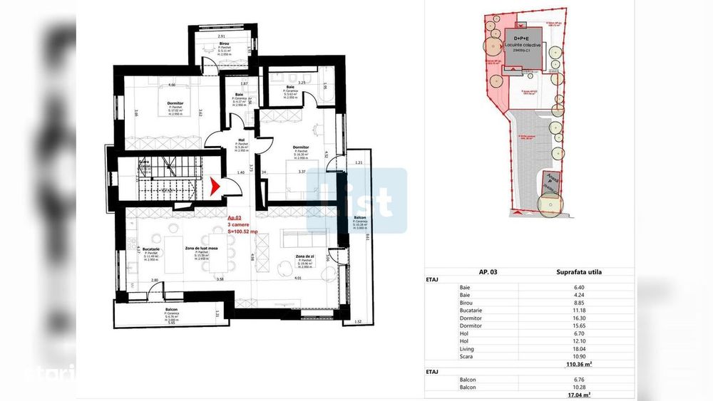 Comision 0% Proiect autorizat 3 apartamente, Grigorescu