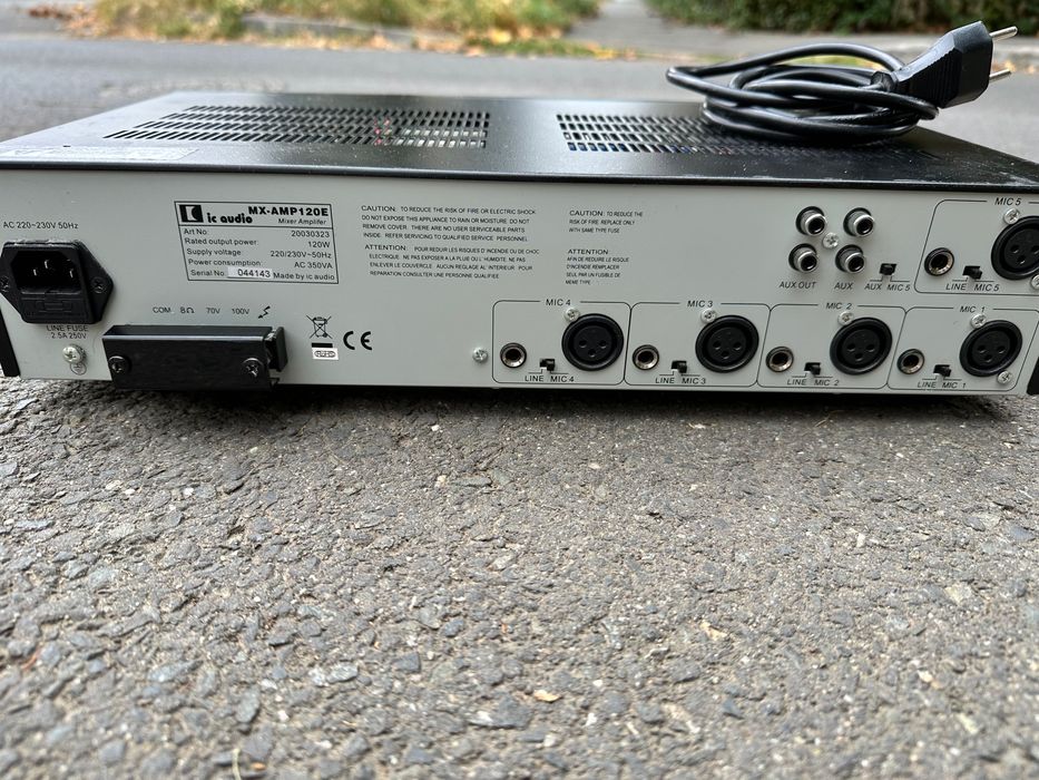 Mixer-Amplificator Linie Profesional IC Audio MX-AMP120E