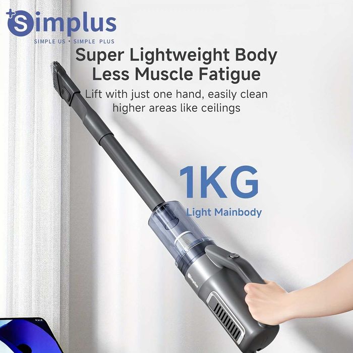 Прахосмукачка с Кабел 2 в 1 Simplus Ръчна и Вертикална, 16000PA, 400W!