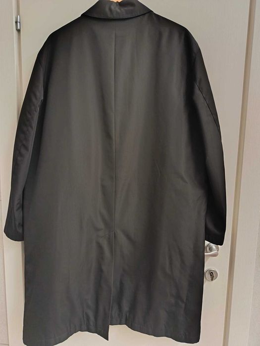 Geaca lunga office neagra Pierre Cardin marimea 56 / XXL