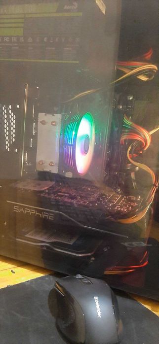 i5-9500 + RX470 4gb + 8gb OZU + 120gb SSD Budget Gaming mini RGB PC!