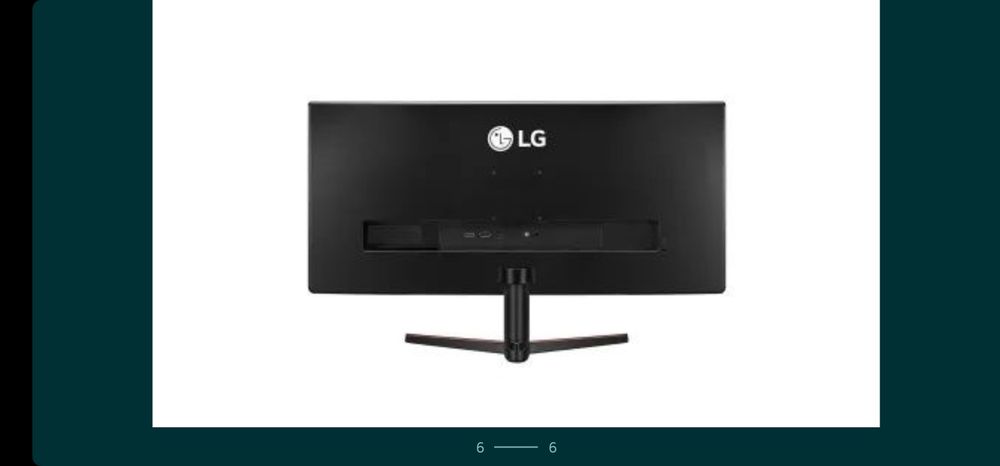 Монитор LG 34'
Диагональ экрана (дюймы)	34Тип матрицы	IPS
На экране по