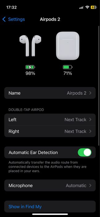Casti Apple Airpods 2