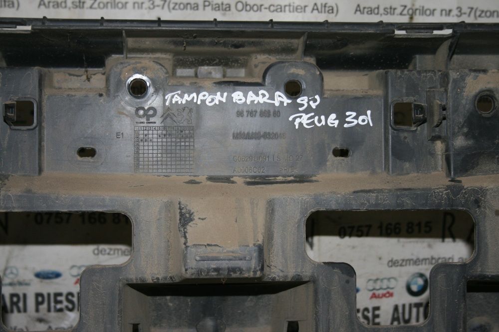 Suport Tampon Armatura Bara Spate Peugeot 301 Livram Oriunde