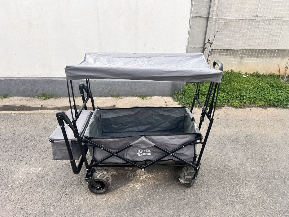 Cărucior pliabil D+ Technik cu copertină – rezistent, ideal și pentru copii
