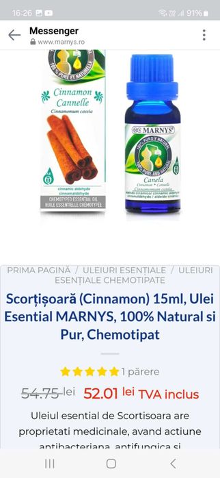 Marnys, difuzor Aromaterapie cu Ultrasunete din Bambus,  + uleiuri