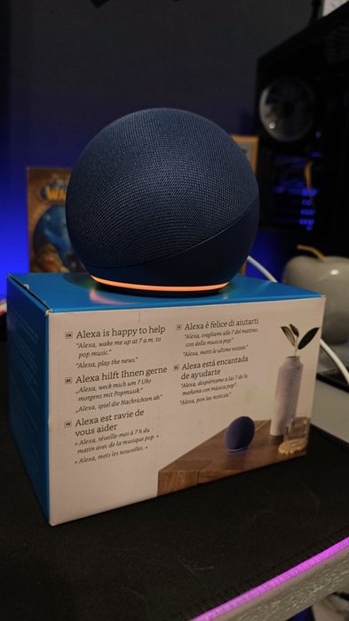 Boxă Inteligenta Amazon Echo Dot (Generatia 5) – Albastru, Noua