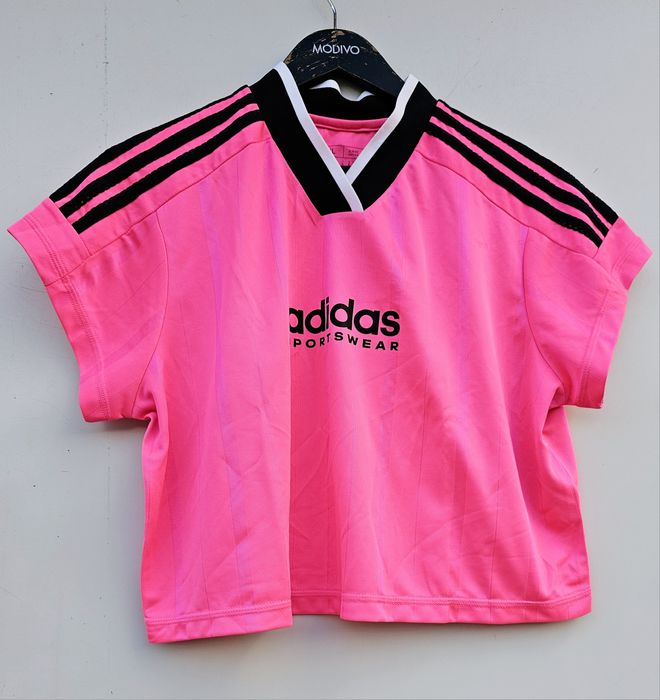 Adidas бонбонено розоро оригинална дамска тениска Л/Хл размер
