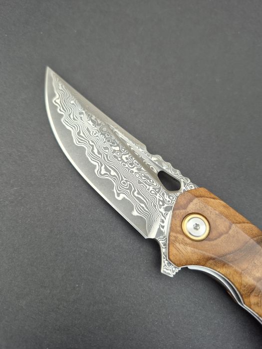 Сгъваем джобен нож,дамаска стомана,съчмен лагер,Flipper Outdoor,SD15