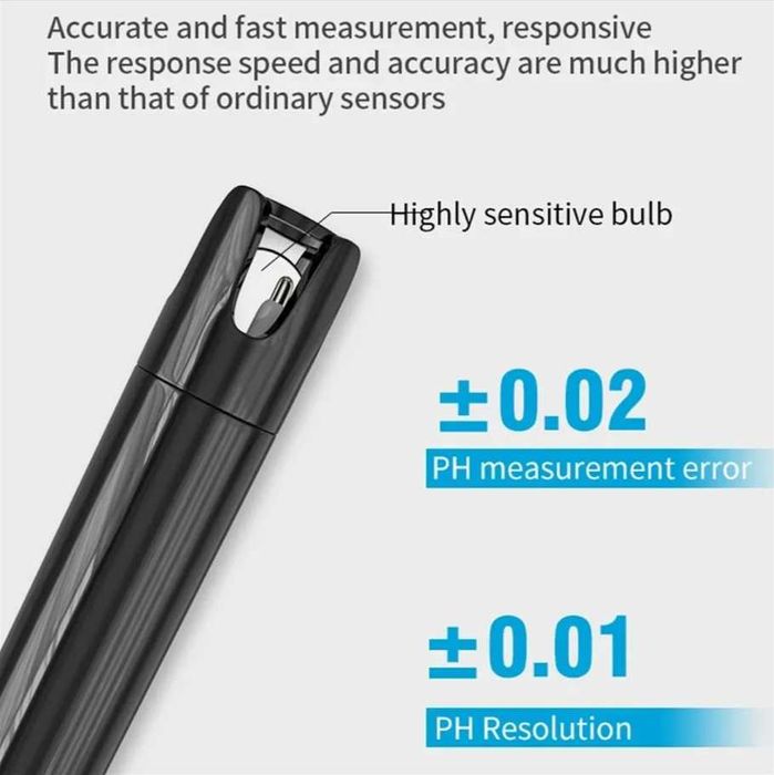 Портативный pH-метр Azovtes AE8601 - Тестер воды и кислотности