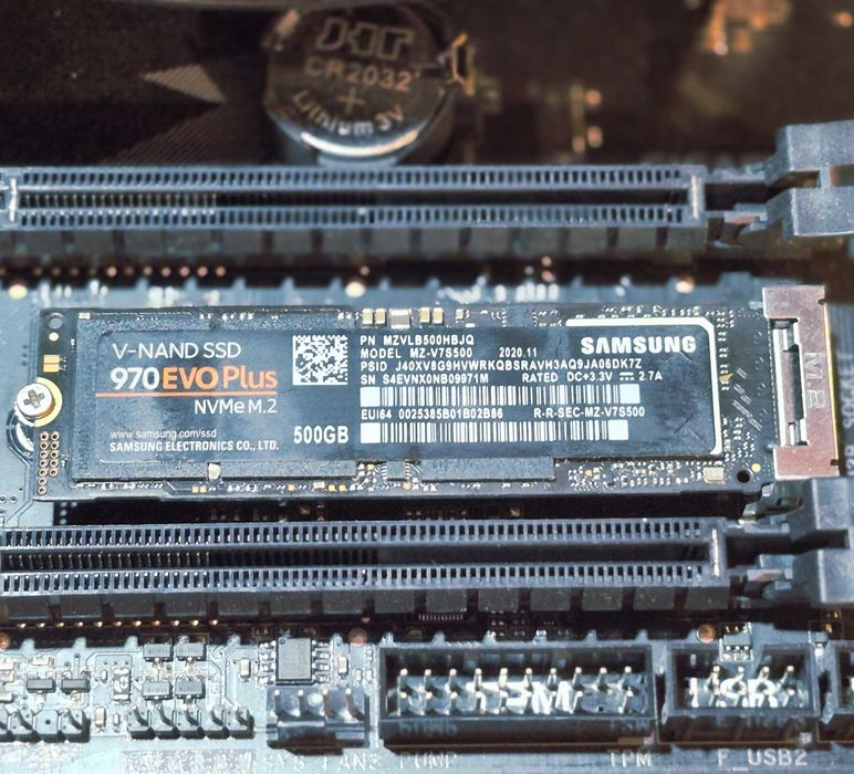 SSD Samsung 970 EVO Plus 500GB NVMe M.2  PCIe Gen 3.0 x4