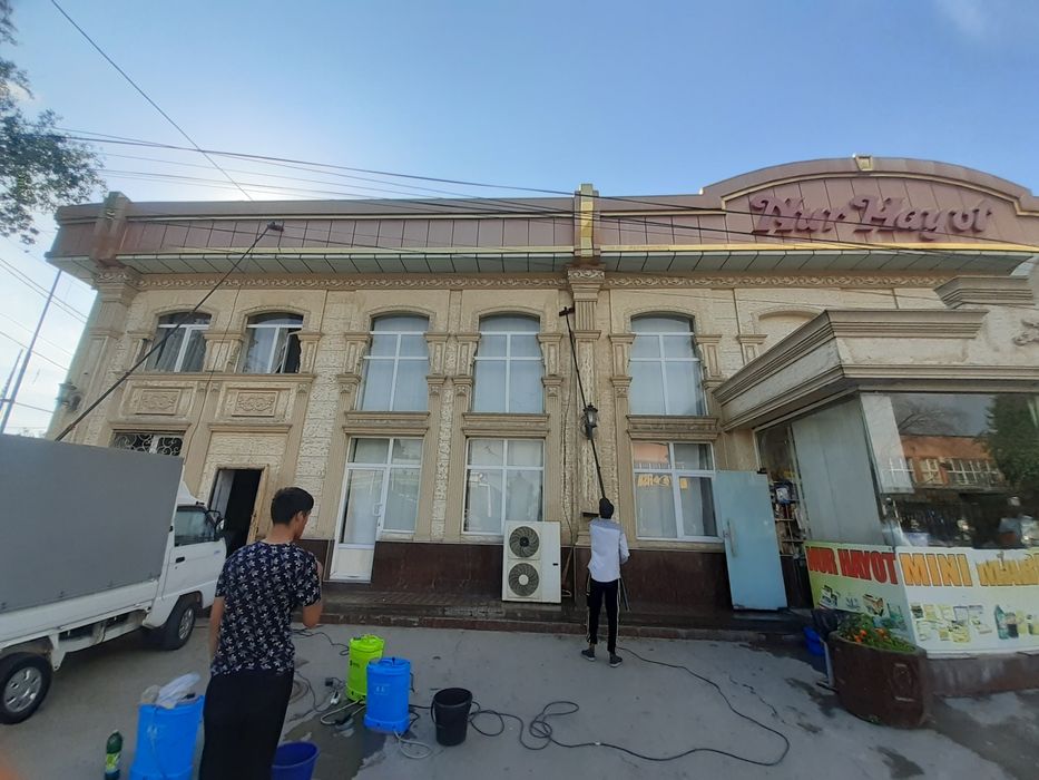 Oyna yuvish fasad yuvish bino yuvish