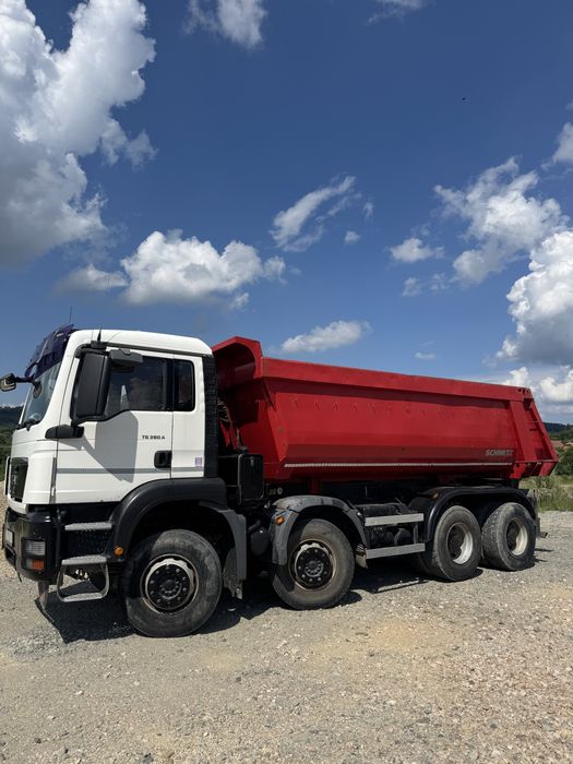 MAN 8x4 bena Schmitz