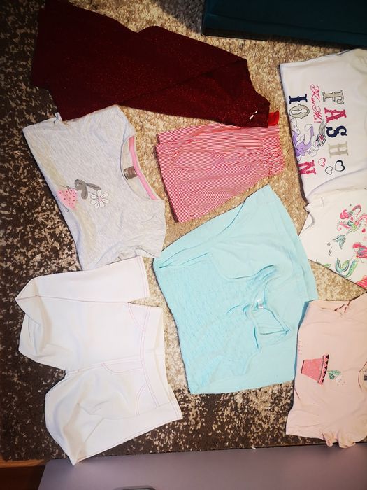 Lot hainute fetita 4-7 ani, aprox.50 buc