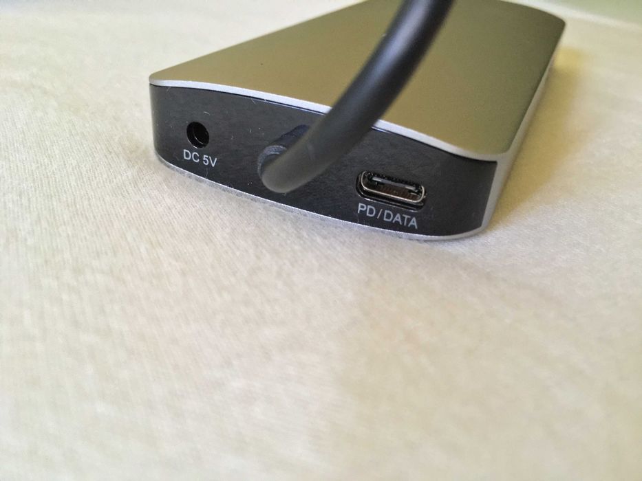 adaptor hub dock usb C la usb 3.0, hdmi micro si sd card ethernet, nou