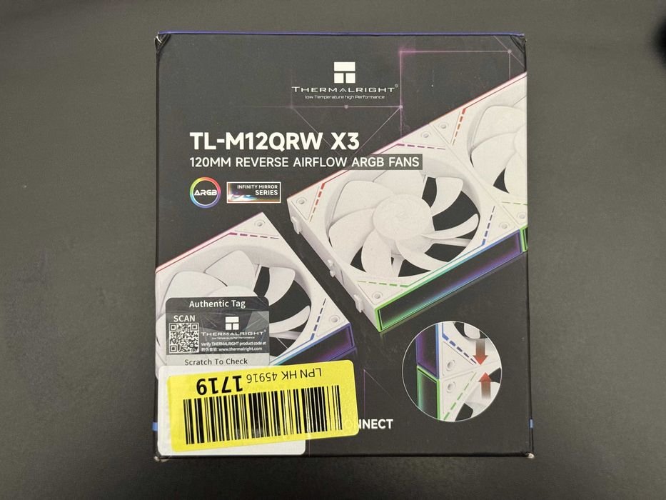 Pachet de 3 - Ventilator PC Thermalright TL-M12QW X3 ARGB 120mm