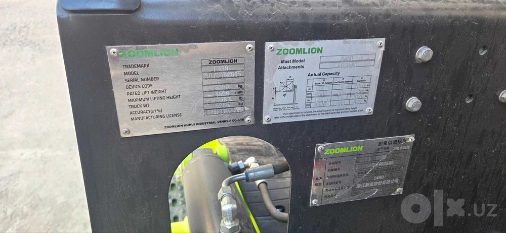 Дизельный Вилочный погрузчик Zoomlion FD30 3т Б/У. Отличное состояние!