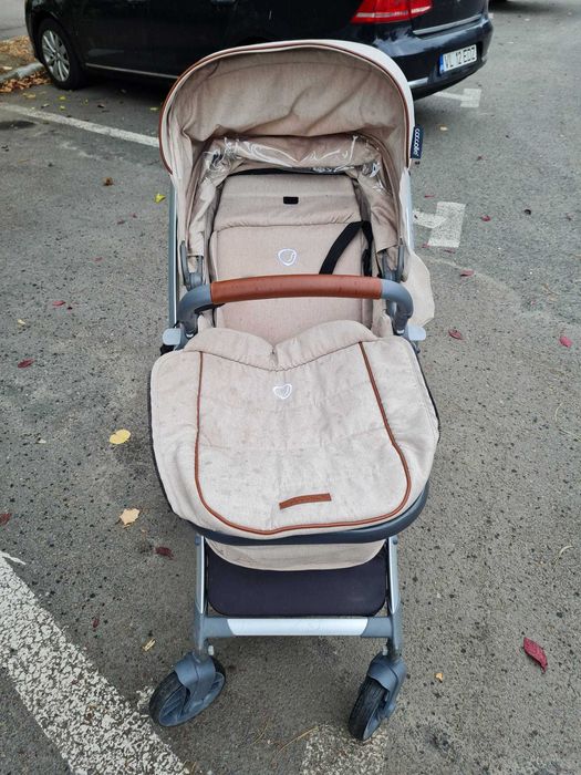 Cărucior transformabil 3 în 1 Coccolle Acero bej