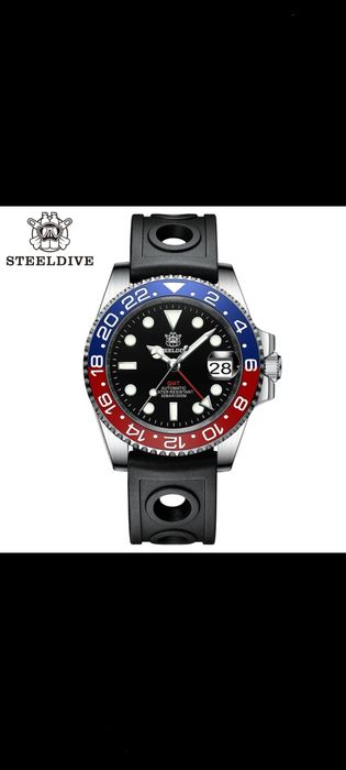 GMT часы от "STEEL DIVE"