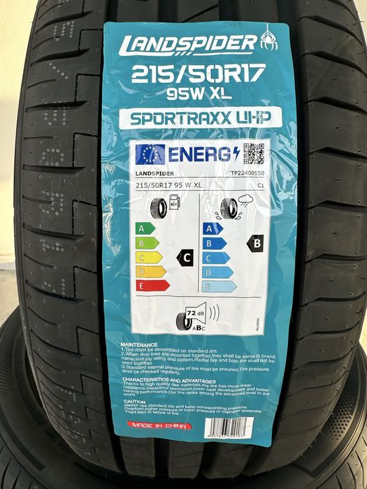 Нови летни гуми LANDSPIDER UHP 215/50R17 95W XL БОРД 2155017