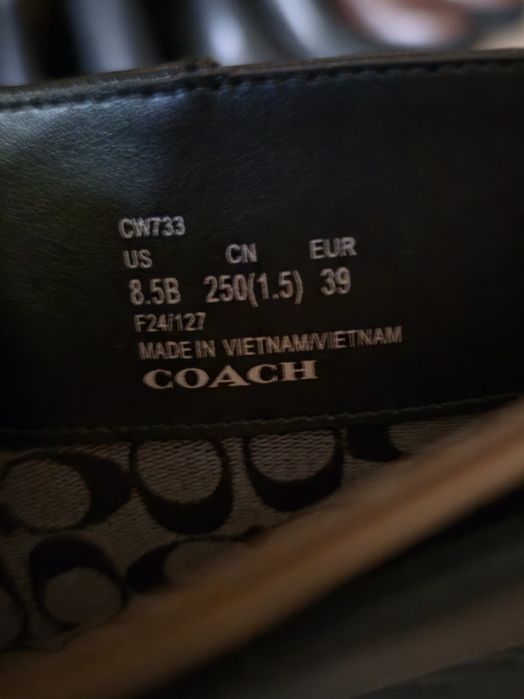 Coach Marlin Boot нови оригинални дамски ботуши от естествена кожа