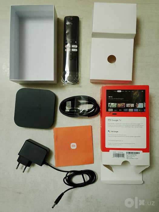 Xiaomi TV Box S (2nd Gen) 4K — Идеальное состояние (Полный комплект)